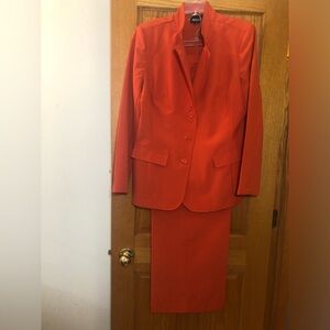 Metrostyle Vibrant Orange Pants Suit
